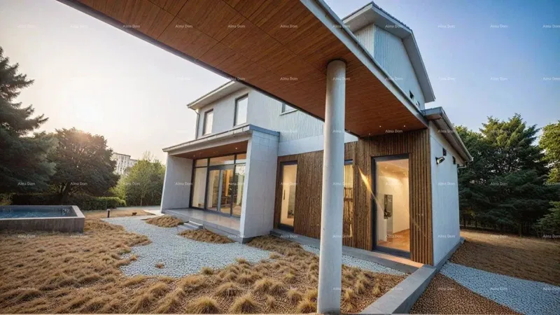 Modern house with a pool under construction - Kavran - excellent investment – 2