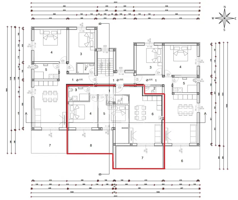 Flat Novigrad, 123,63m2 – 2