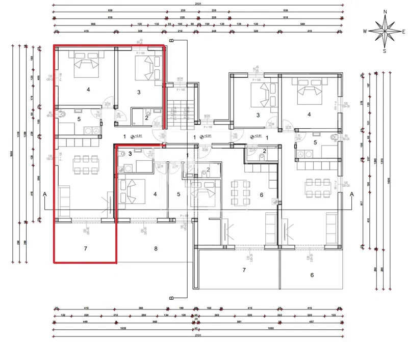 Flat Novigrad, 123,63m2 – 2
