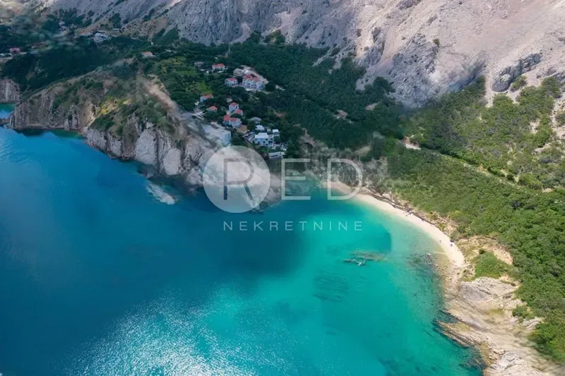 GRAĐEVINSKO ZEMLJIŠTE S PANORAMSKIM POGLEDOM NA MORE – BOŠANA, OTOK PAG