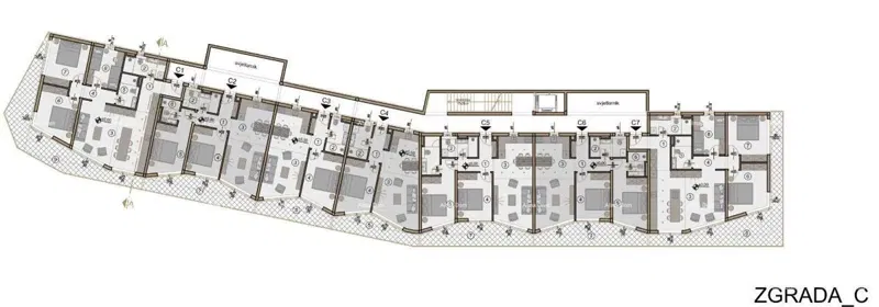 Sale of modern apartments in an exclusive building with a view of the marina, Pula! – 2