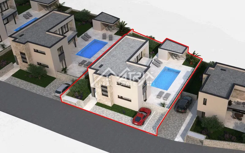 Luksuzna vila s bazenom u okolici Vodnjana, pogled na Brijune – 2