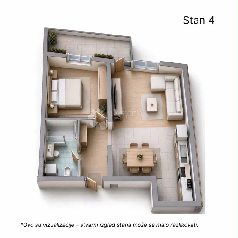 Flat Retfala, Osijek, 54,15m2 – 3