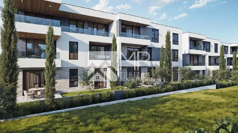 Apartment S1 – New building Kaštanjer | Ground floor | 72.42 m² | Garden 100 m² | 2 parking spaces – 3