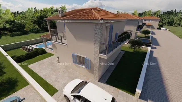 LIŽNJAN! HOUSE FOR SALE UNDER CONSTRUCTION WITH A POOL. – 2