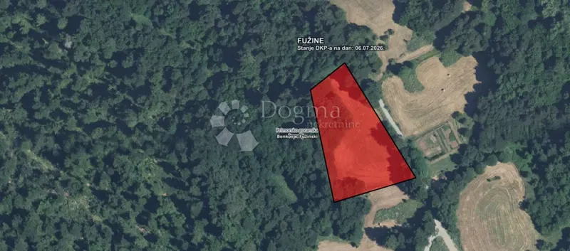 Építési telek Benkovac Fužinski, Fužine, 4.880m2