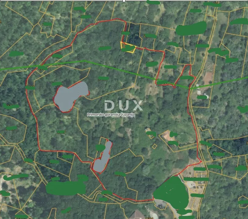 OPATIJA, DOBREĆ - Stavební pozemek s dalším zeleným pozemkem, oáza klidu a přírody, 20 550 m2