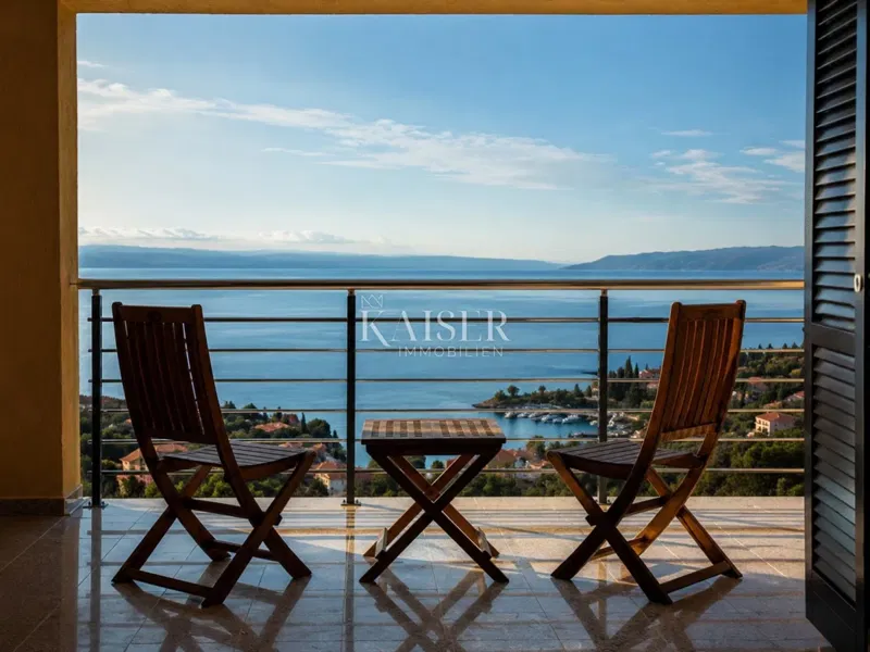 Opatija, Ičići – Panorámás tengeri kilátással rendelkező penthouse | 92 m² – 2