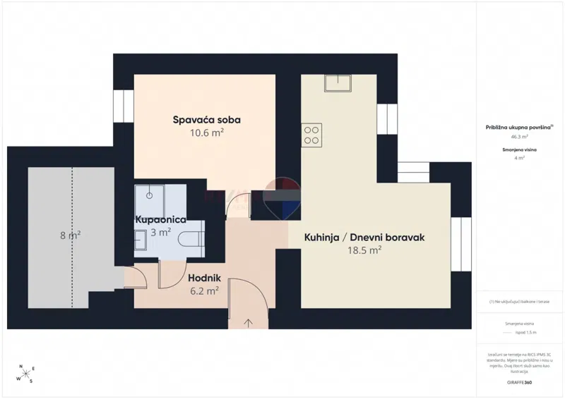 Condo/Apartment Rovinj, 50m2 – 2