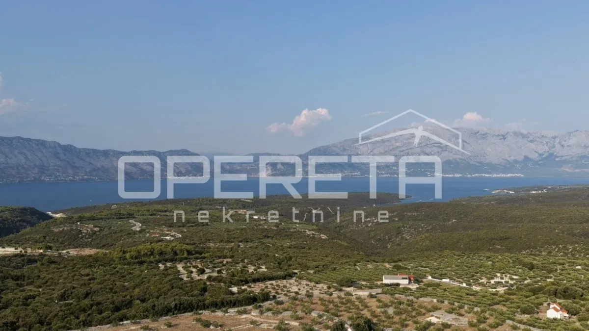 Isola di Brač – 10.334 m² di terreno, permesso di costruzione, vista mare