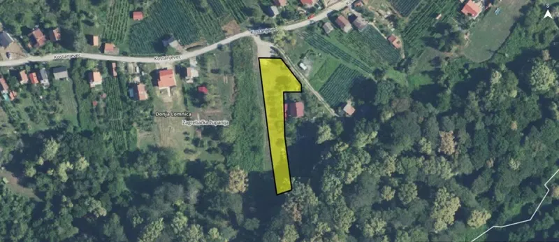 Građevinsko zemljište: Kostanjevec (Donja Lomnica), 1.439 m2