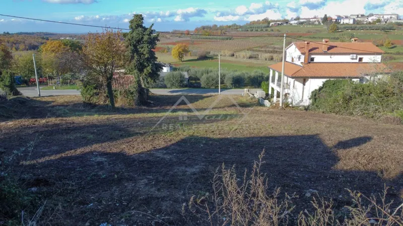 Poreč, Umgebung, Baugrundstück mit Blick auf das Meer