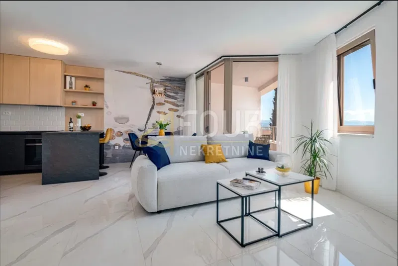 Opatija, pohľad na more, prenájom 2S+DB, 58,78 m2, novostavba. – 2