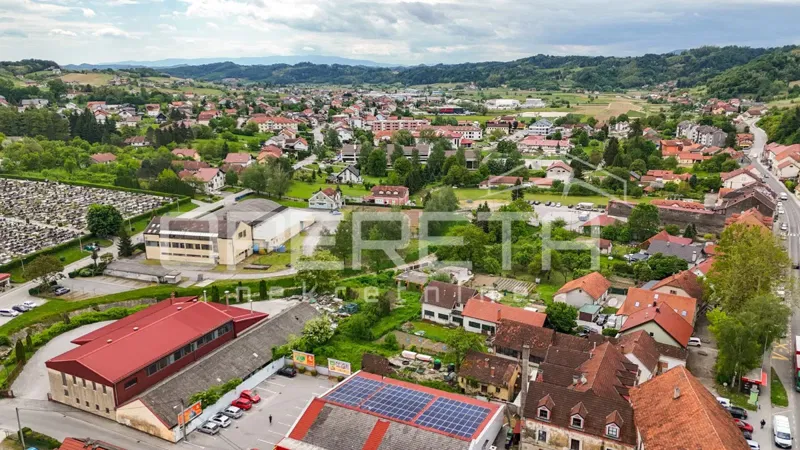 Building plot in the center of Pregrada, 1538m2 with a conceptual proposal for the construction of an apartment building or row houses. – 3