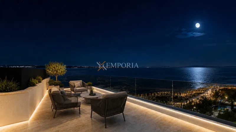 Privlaka – penthouse with roof terrace, first row to the sea – 2