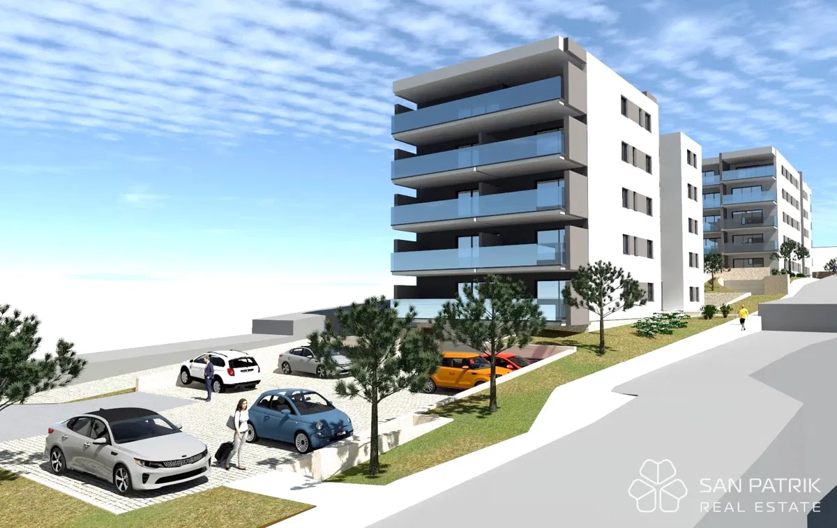 Seget Donji - Trogir: Wohnung mit Garten (52 m2) in einer modernen Neubauanlage