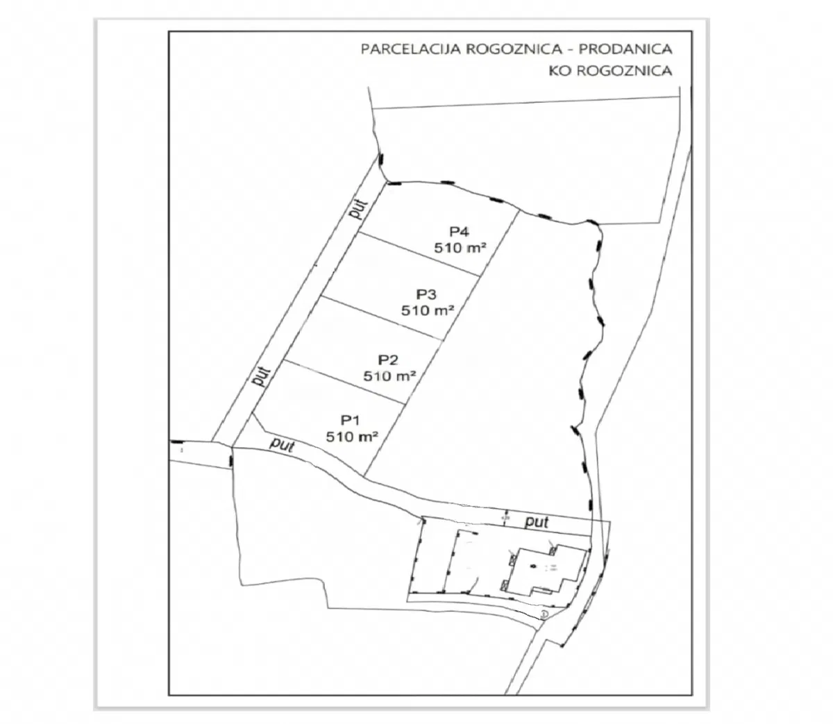 Rogoznica, Podglavica, građ. zemljište 510m2 s pogledom na more