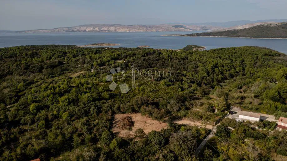 Zazidljivo zemljišče Lopar, Rab, 1.190m2