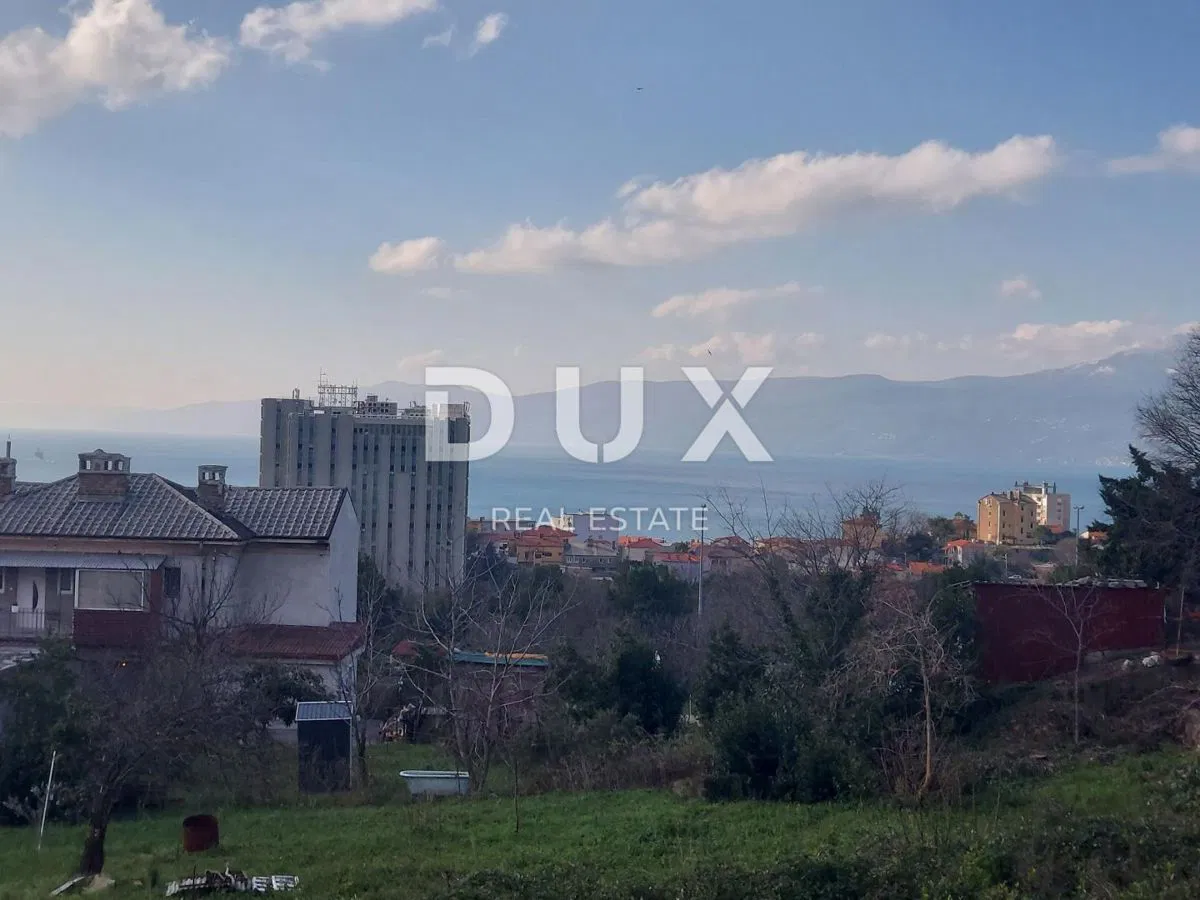 RIJEKA, KOZALA - działka budowlana 1000m2 z widokiem na morze + antyk/dom 110m2