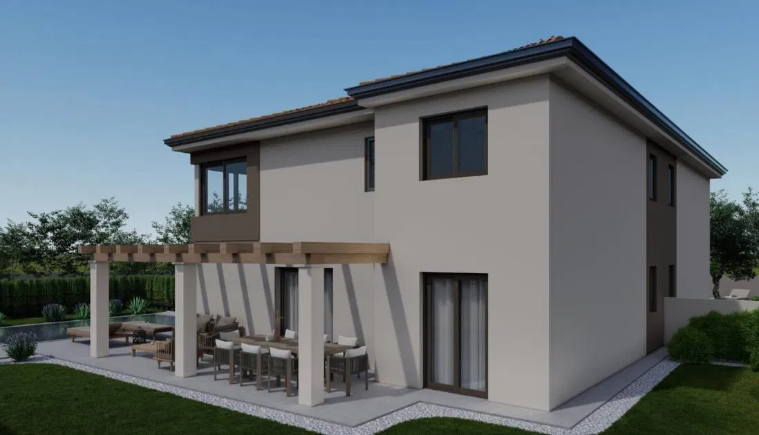 KAŠTELIR, MODERNAN PRIZEMNICA U NOVOGRADNJI S JACUZZIJEM, PRILIKA!