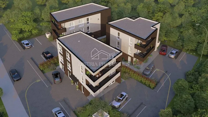 Großer Garten und Wohnung in einem gemütlichen Neubau in Meeresnähe