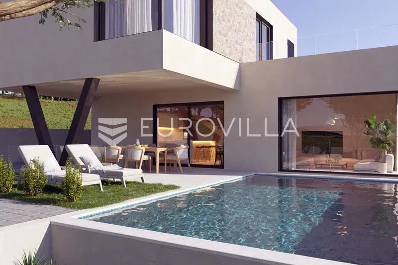 Vodice, luxury semi-detached villa with a swimming pool and panoramic sea views – 2