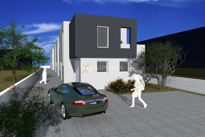 Vir – two-story apartment with garage, sea view and garden – 2