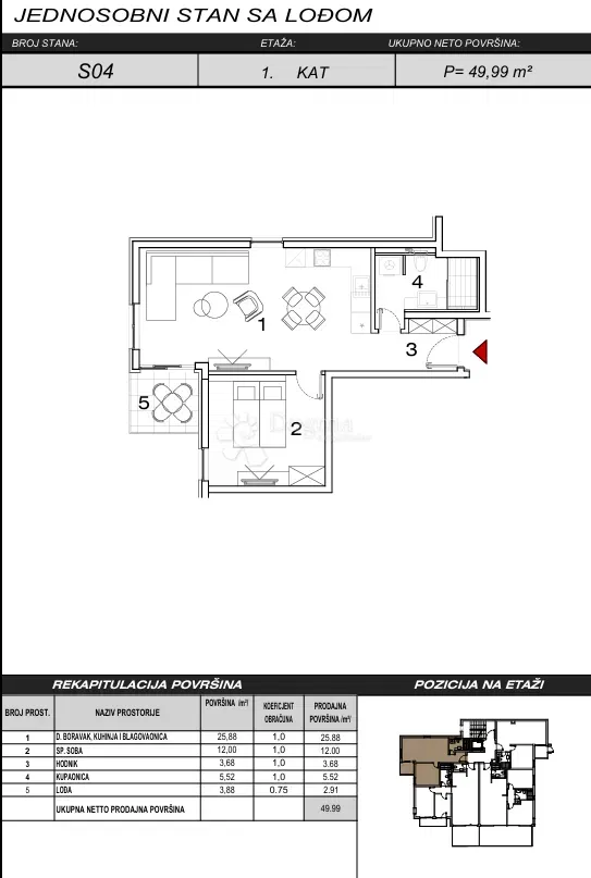 Flat Živogošće, Podgora, – 2