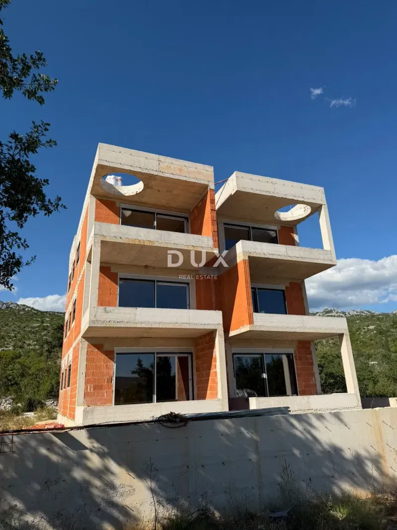Starigrad, Seline, appartamento con due camere da letto, 69,96 m², terrazza sul tetto