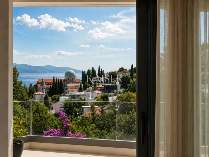 Abbázia (Opatija) | Exkluzív privát rezidencia infinity medencével és panorámás adriai kilátással | 500 m-re a Slatina strandtól – 3