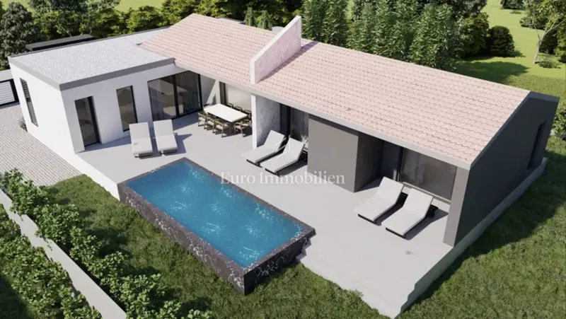 Modern single-story house with a swimming pool – 2