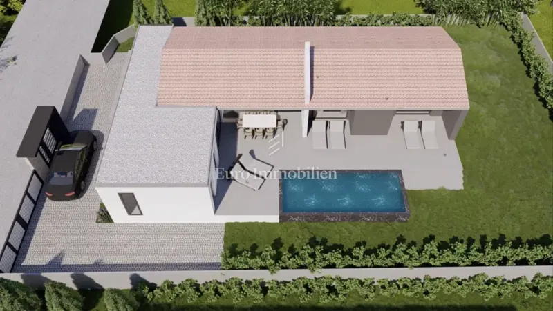 Modern single-story house with a swimming pool – 3