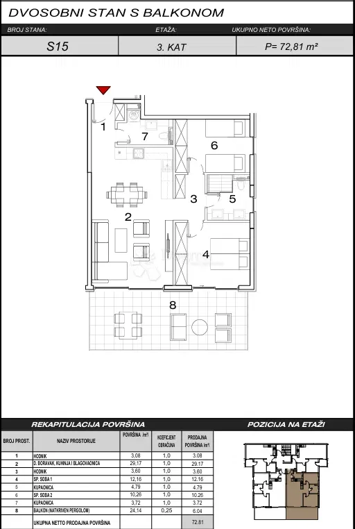 Flat Živogošće, Podgora, – 2