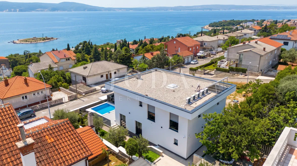 Novi Vinodolski moderna novogradnja blizu plaže i centra grada