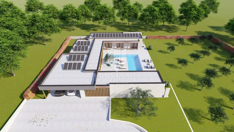 Novigrad okolica, prostrano zemljište 4.900 m2 sa projektom!