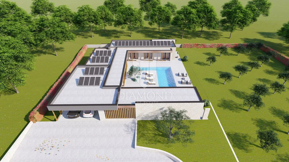 Novigrad okolica, prostrano zemljište 4.900 m2 sa projektom!