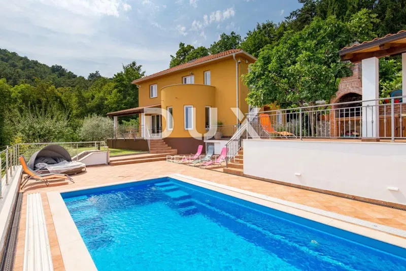 Opatija, Veprinac, különálló villa, 200 m2, úszómedence, játszótér, kilátás a Kvarnerre – 3