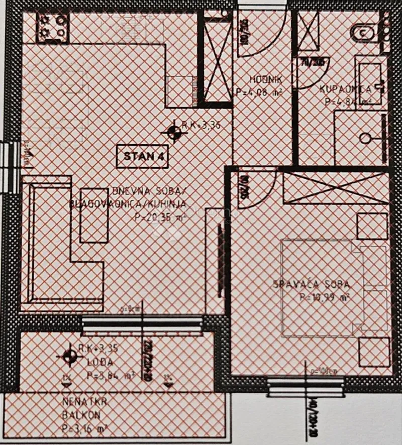 Allogio Kaštel Lukšić, Kaštela, 82,43m2 – 3