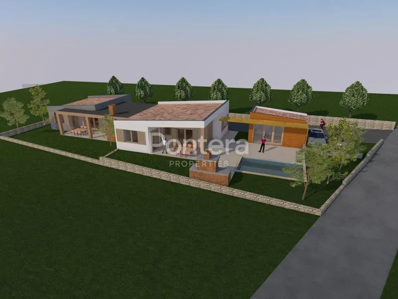 ISTRA, ZAVRŠJE – građevinsko zemljište s idejnim projektom
