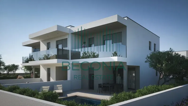 Moderna kuća u nizu sa vrtom. NOVOGRADNJA. VRSI. ZADAR