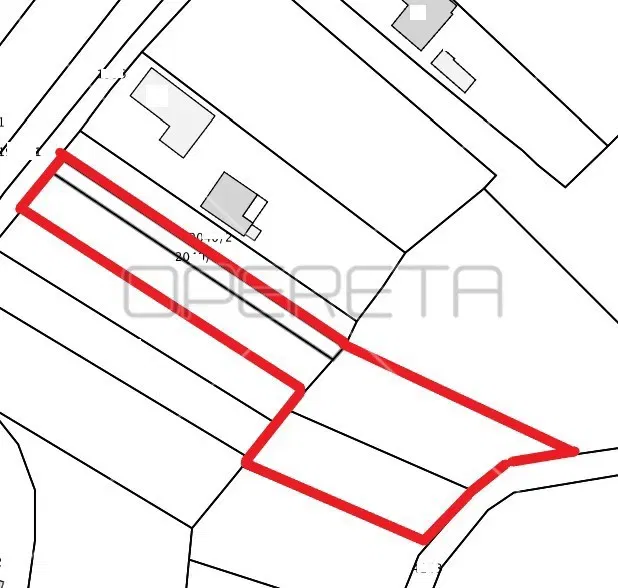 VENDITA, TERRENO EDIFICABILE PER CASA FAMILIARE, BREZOVICA, 1.612m2 – 3