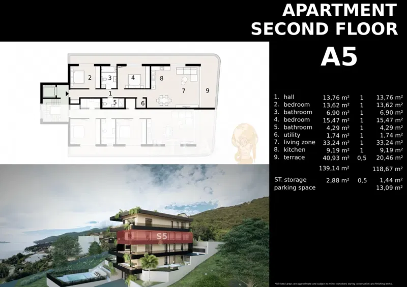 IČIĆI | Exclusive apartment on the second floor of a modern new building with a sea view – 2