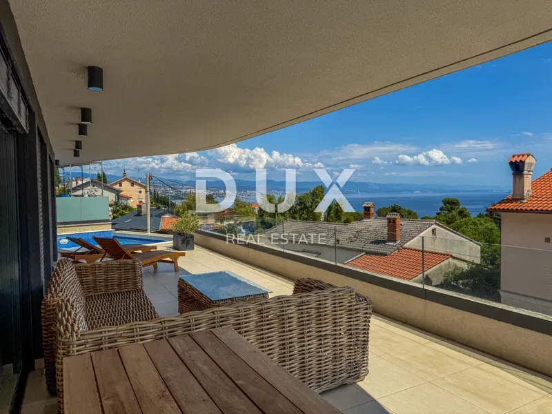 OPATIJA, CENTER - modern apartment with private pool, large terrace and sea view in the very center of Opatija – 3