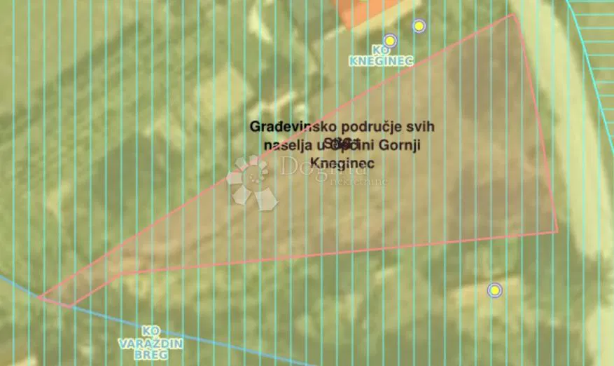Terreno edificabile Varaždin Breg, Gornji Kneginec, 2.473m2