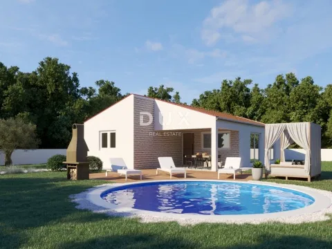 Tinjan, Kringa, montovaný dom, 113 m2, bazén, záhrada