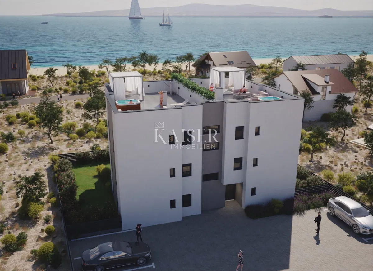 Sukošan, Zadar - Exkluzivní penthouse se střešní terasou, 100 m od moře