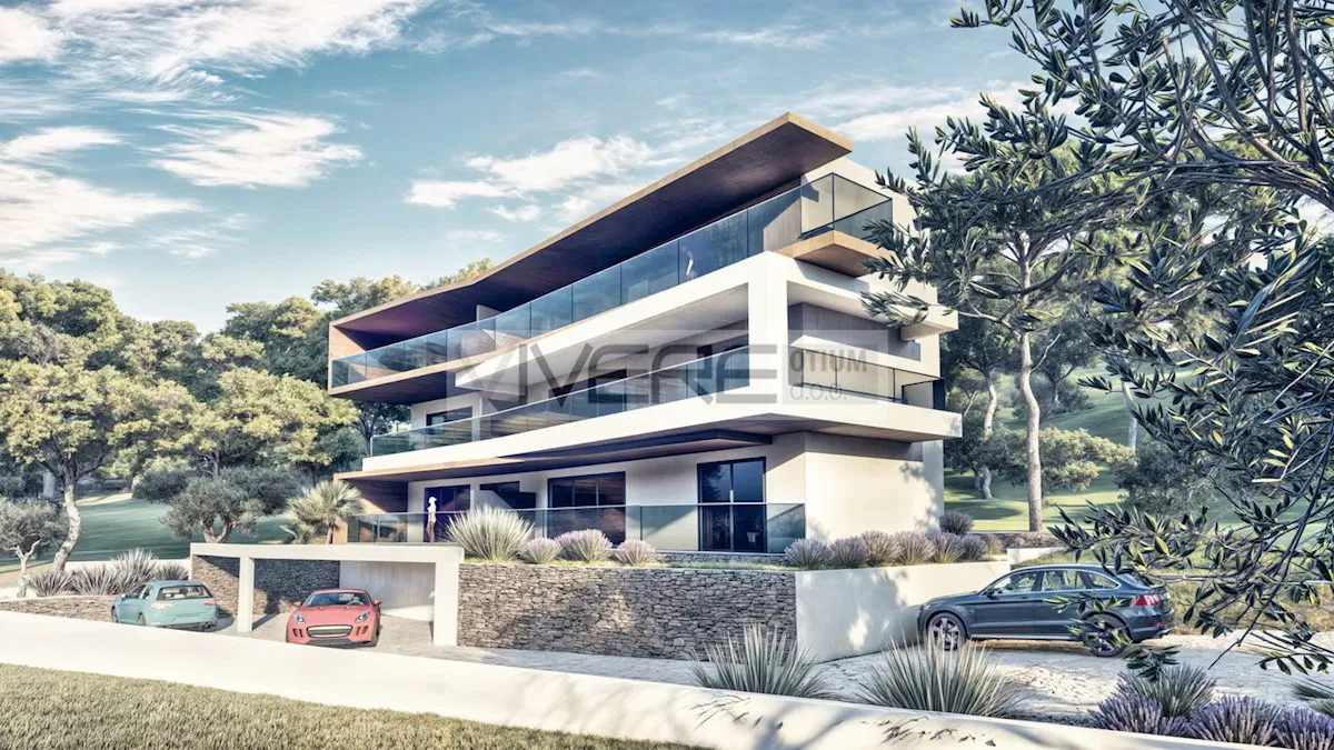 Deluxe apartman s dvije spavaće sobe u mirnoj uvali – 2.red do mora