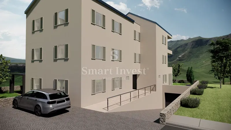 CRES, 3 hálószobás apartman egy új épületben, a tenger és a központ közelében