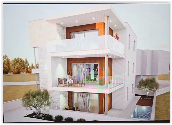 Zemljište 450m2 s pravomoćnom građevinskom dozvolom blizu mora