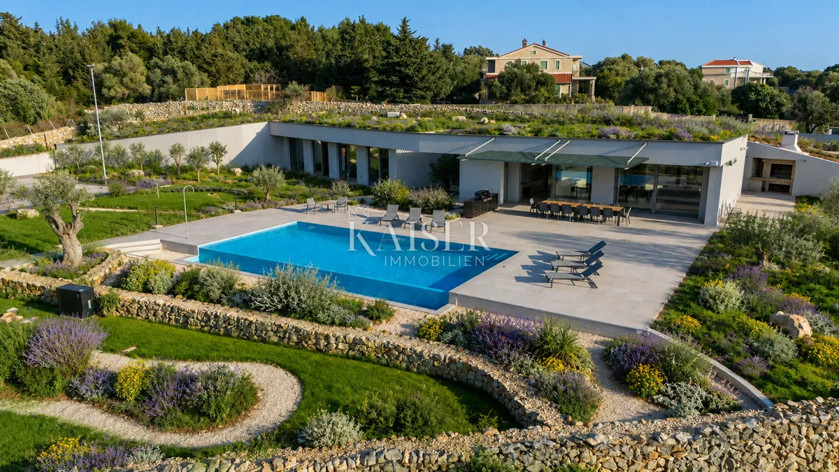 OTOK PAG - Arhitekturna rezidenca med morjem in stoletnimi oljkami